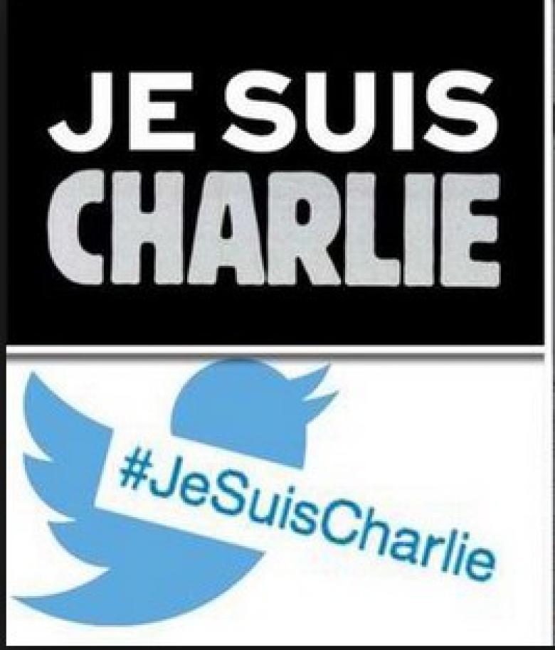 Twitter mit Hashtag Je suis Charlie